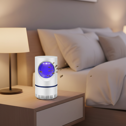 Silent USB powered mosquito killer lamp with 360 degree coverage