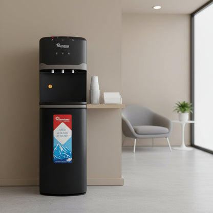 3 Tap Bottom Load Water Dispenser Black – RM/756