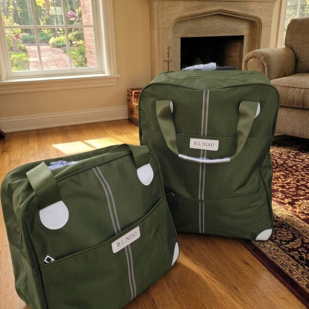 Green:2 in 1 trolley travel bag set in red, 45 × 21.5 × 39cm and 37 × 27 × 17cm, available in Nairobi, Kenya.