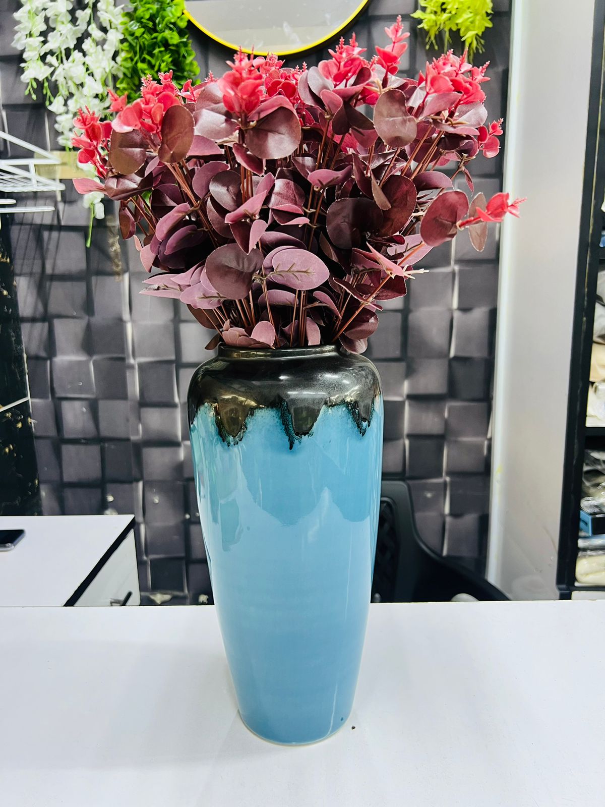 35cm Ceramic Vase, 8cm Diameter