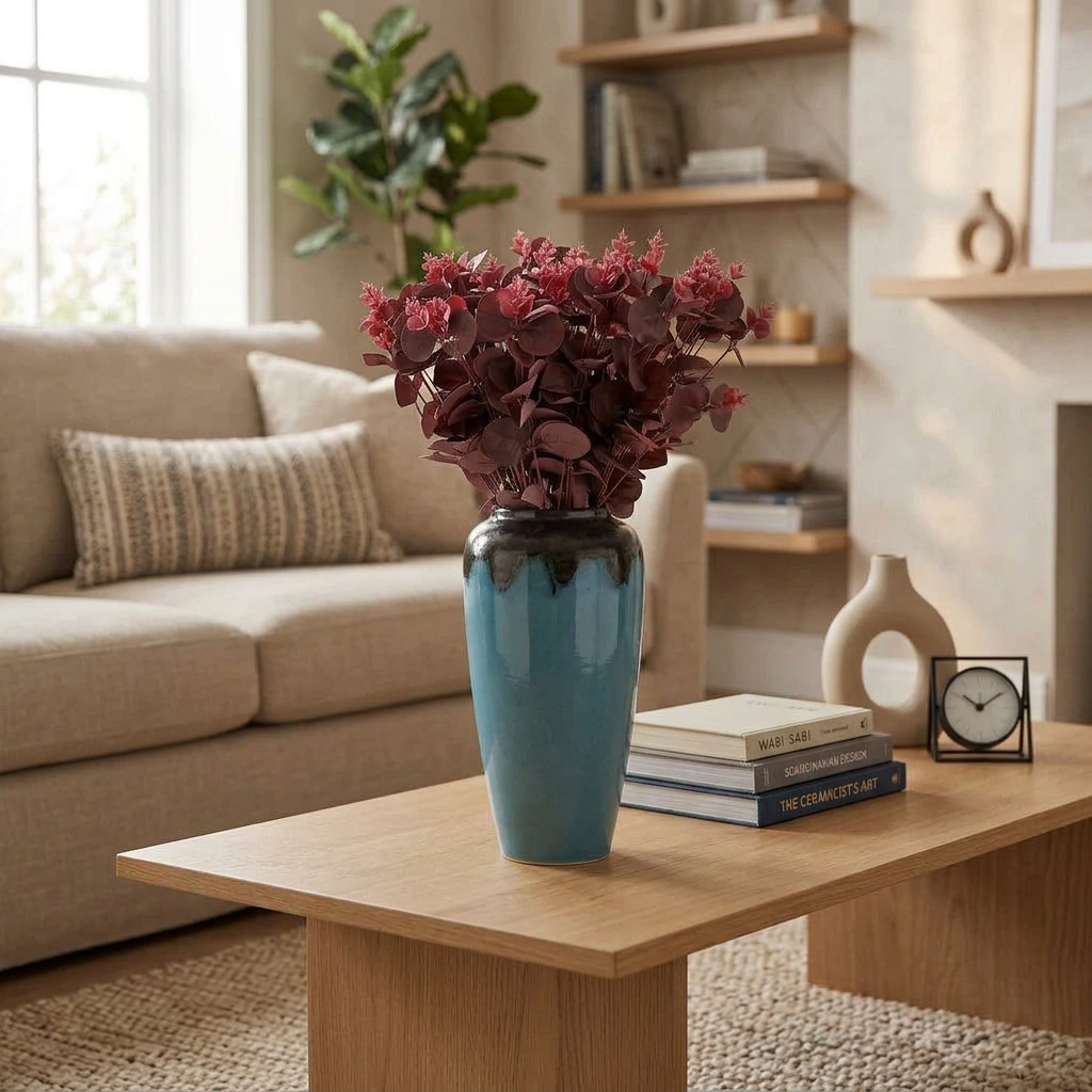 35cm Ceramic Vase, 8cm Diameter