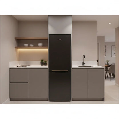 247L No Frost Bottom Mount Fridge Black Inox VRB-247NRAK