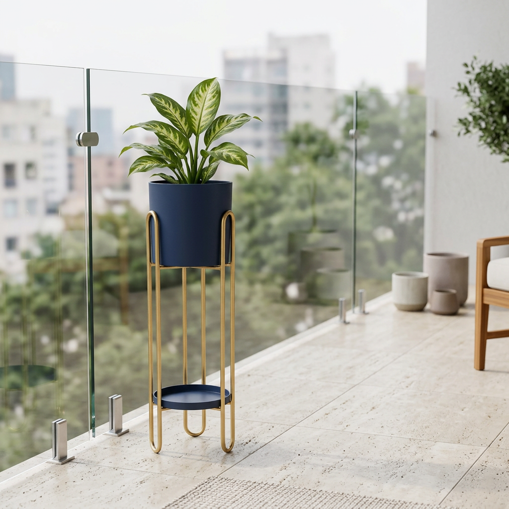 65 × 20cm Royal Blue Planter