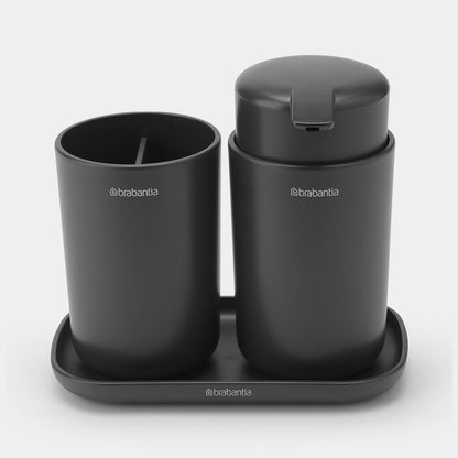 3 Piece Brabantia ReNew Bathroom Accessory Set