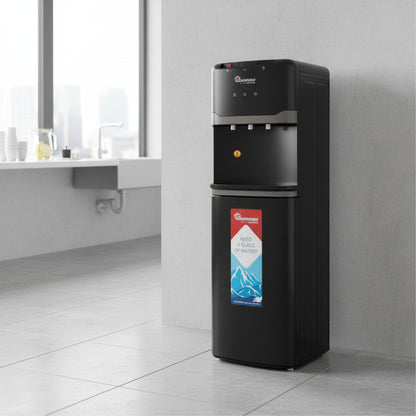 3 Tap Bottom Load Water Dispenser Black – RM/756