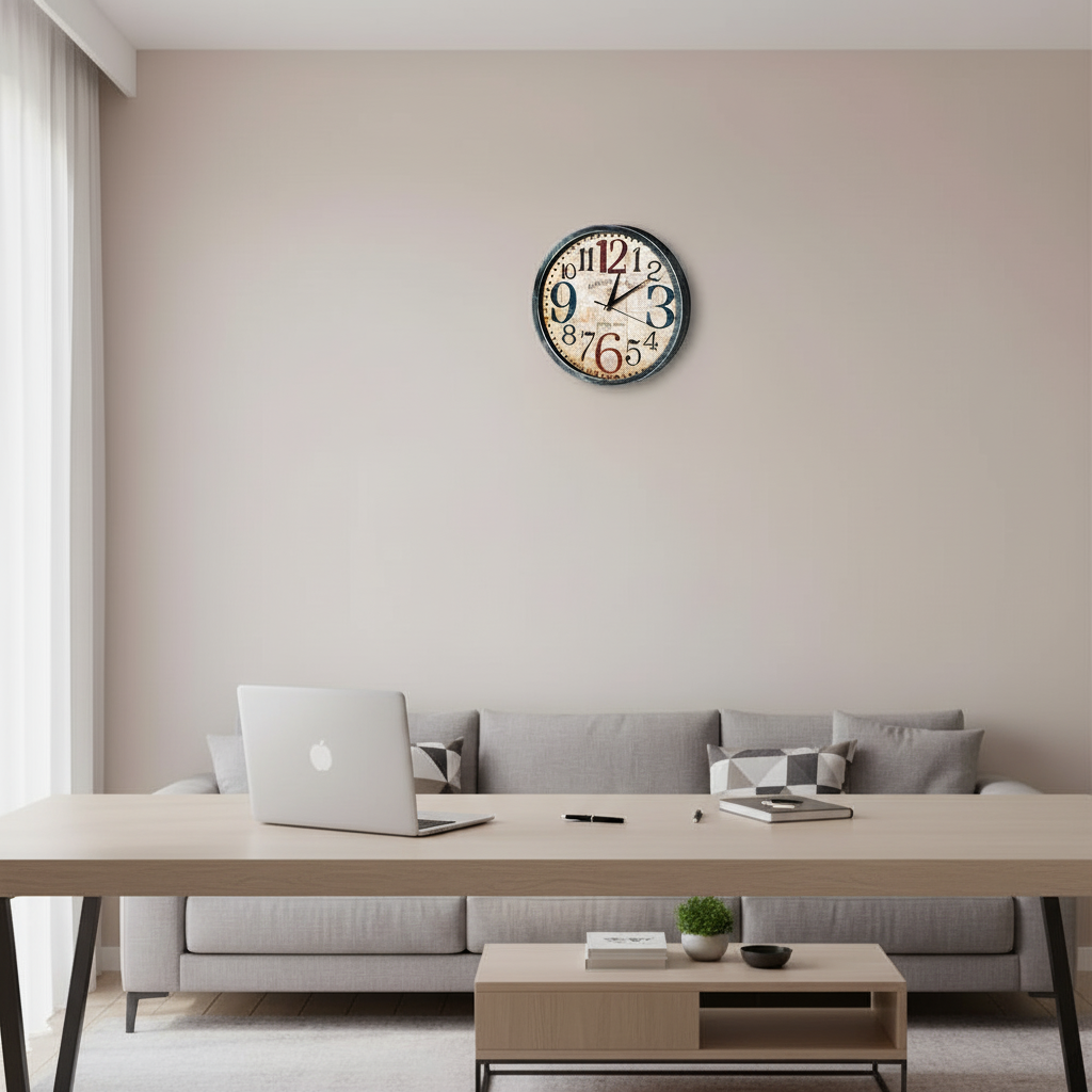 Vintage-Inspired Wall Clock