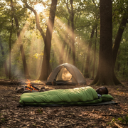 Sleeping Bag 190 × 75 cm Blue and Jungle Green