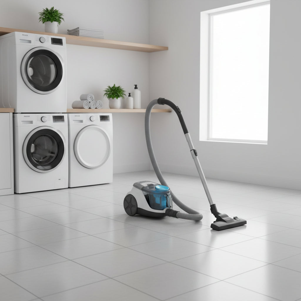 Philips 2000 Series XB2023/61 bagless vacuum cleaner with PowerCyclone 4 technology, 1800W motor, hygienic dust disposal, and powerful suction for home cleaning.
