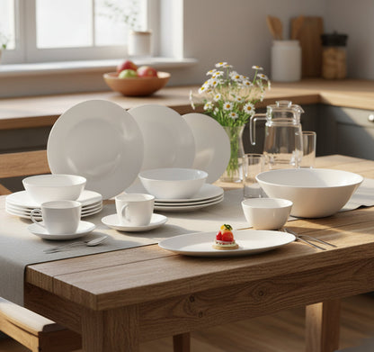 Luminarc White Essence 46Pc Dinner set-N1220