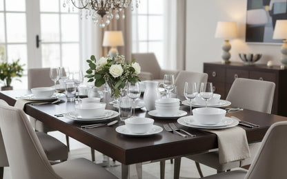 Luminarc White Essence 46Pc Dinner set-N1220