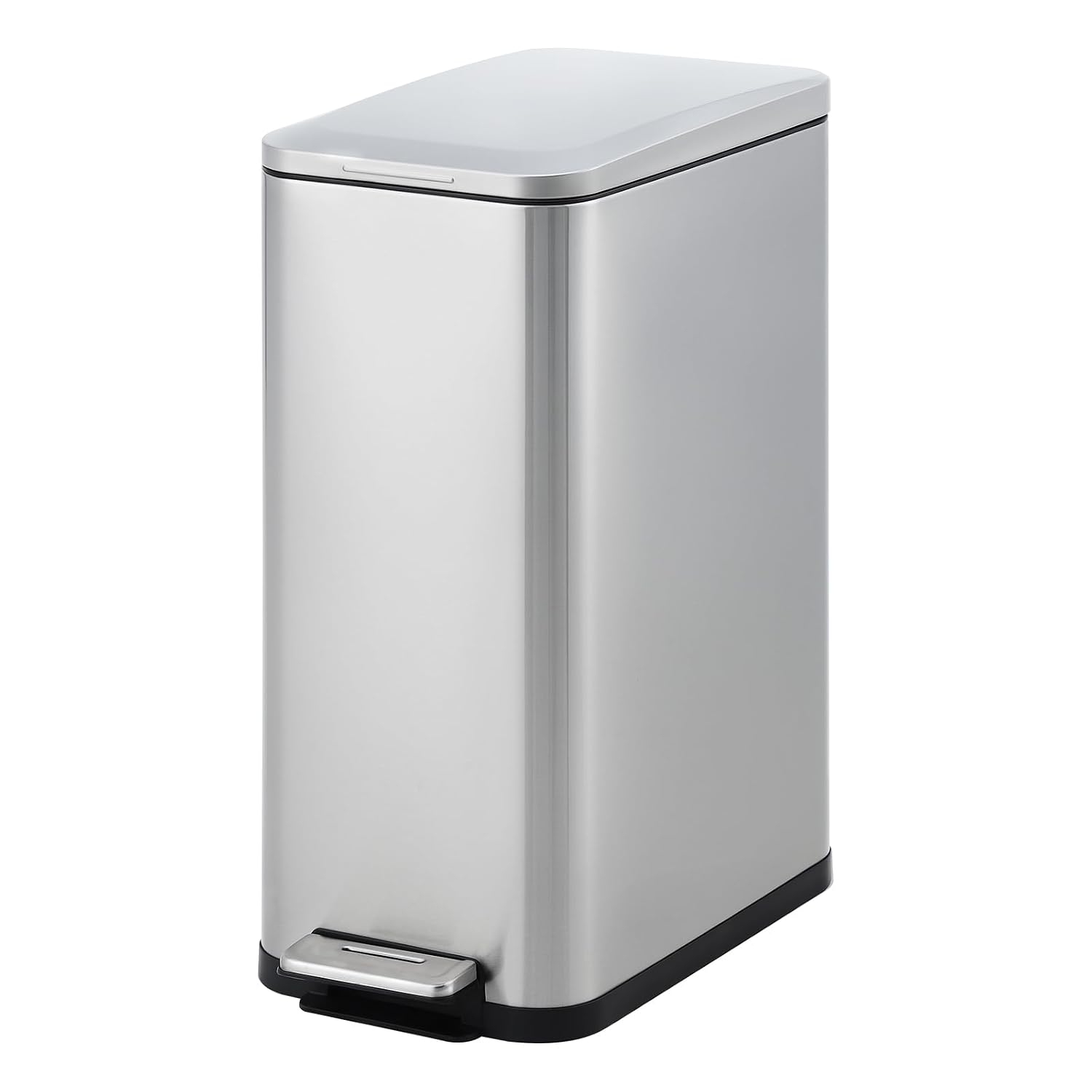 50 Litre Stainless Steel Step Bin with Soft-Close Lid