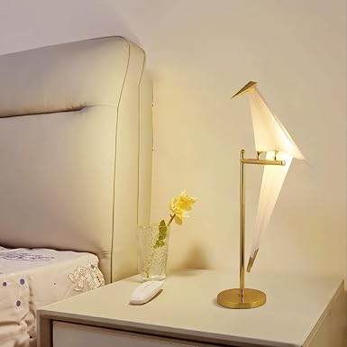 Geometric Origami  Gold Bird Sculpture Light