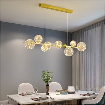 8-Bubble Linear Chandelier Light