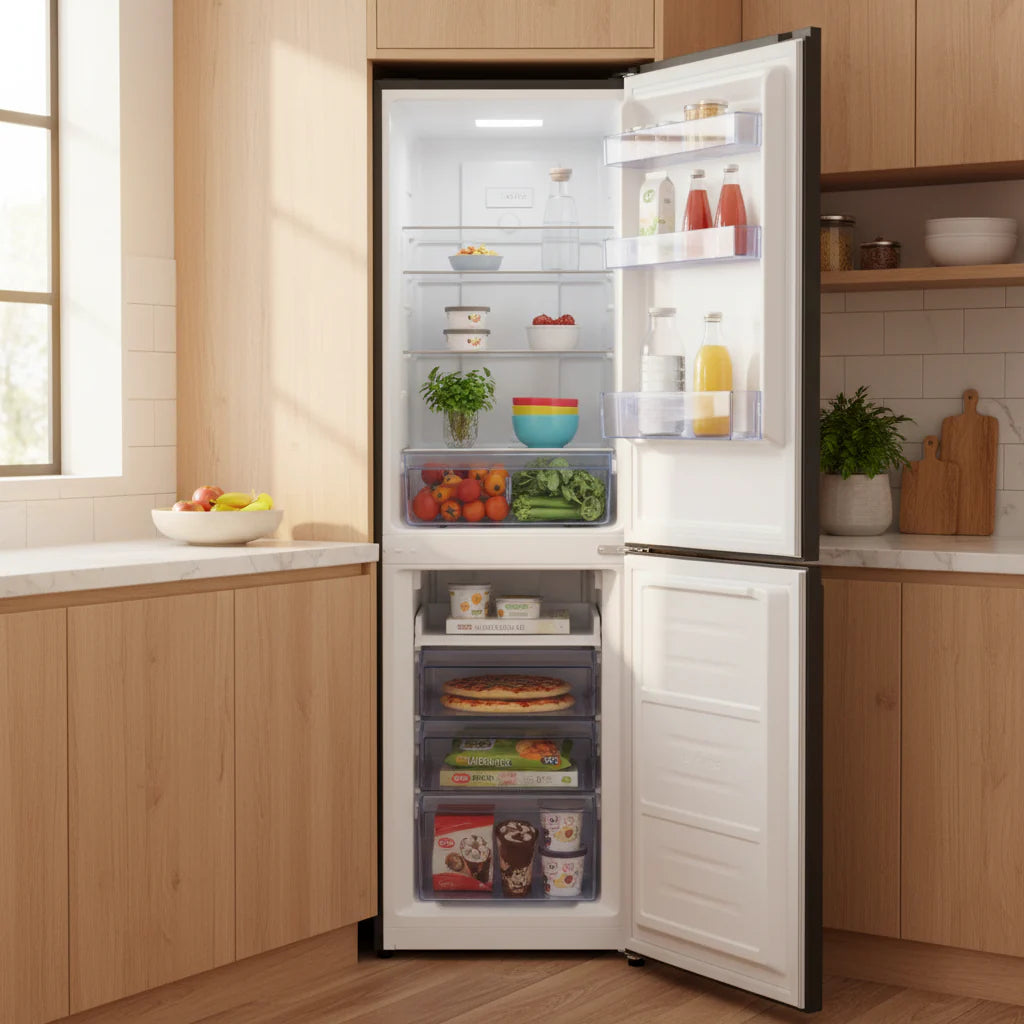 247L No Frost Bottom Mount Fridge Black Inox VRB-247NRAK