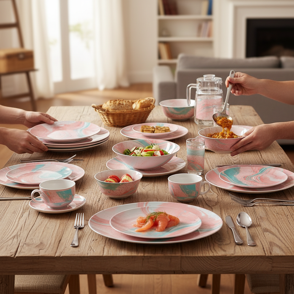 Luminarc Simply Justie Glass Dinner Set, 46pc- V8588