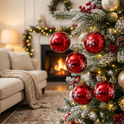 6cm gold patterned Christmas decorative balls set of 12, available in Nairobi, Kenya