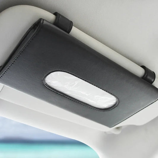 Car sunvisor tissue box