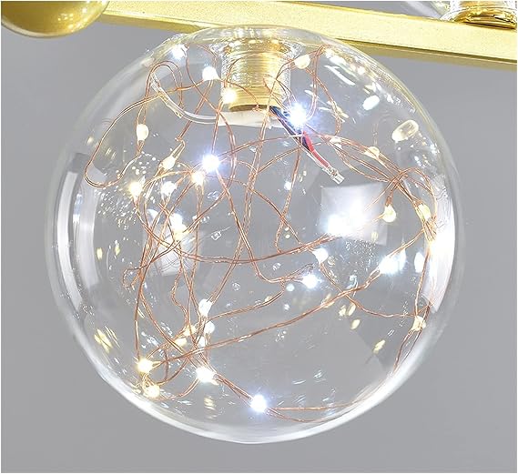 8-Bubble Linear Chandelier Light