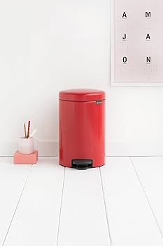 12 Litres NewIcon Pedal Waste Bin –Passion Red