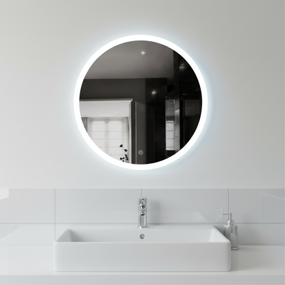 60CM Round Mirror Light with Touch Sensor, ML LS12