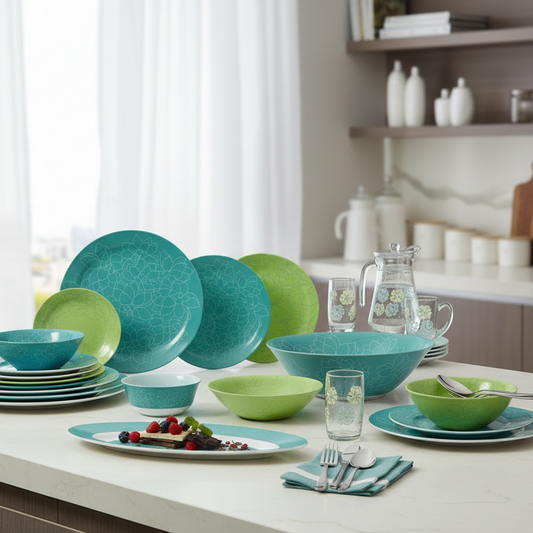 Luminarc Fleurs De Bach Dinnerware Set, 46 Pieces