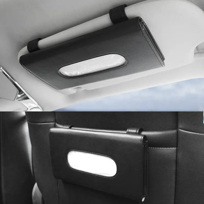 Car sunvisor tissue box