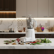 500W mixer grinder with 1.5L main jar and 0.4L chutney jar for blending, grinding, and everyday food preparation MG182/04.