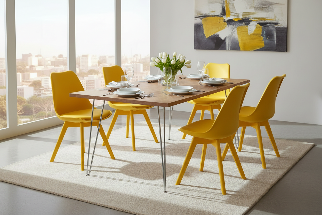 Dining Study Chair with PU Cushion