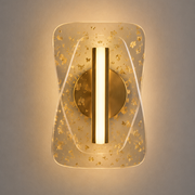 Gold 7W LED outdoor wall lamp with 3000K warm white light for entrances, patios, and exterior wall lighting WH 2603-20-GO-WW - Gemelli Collection