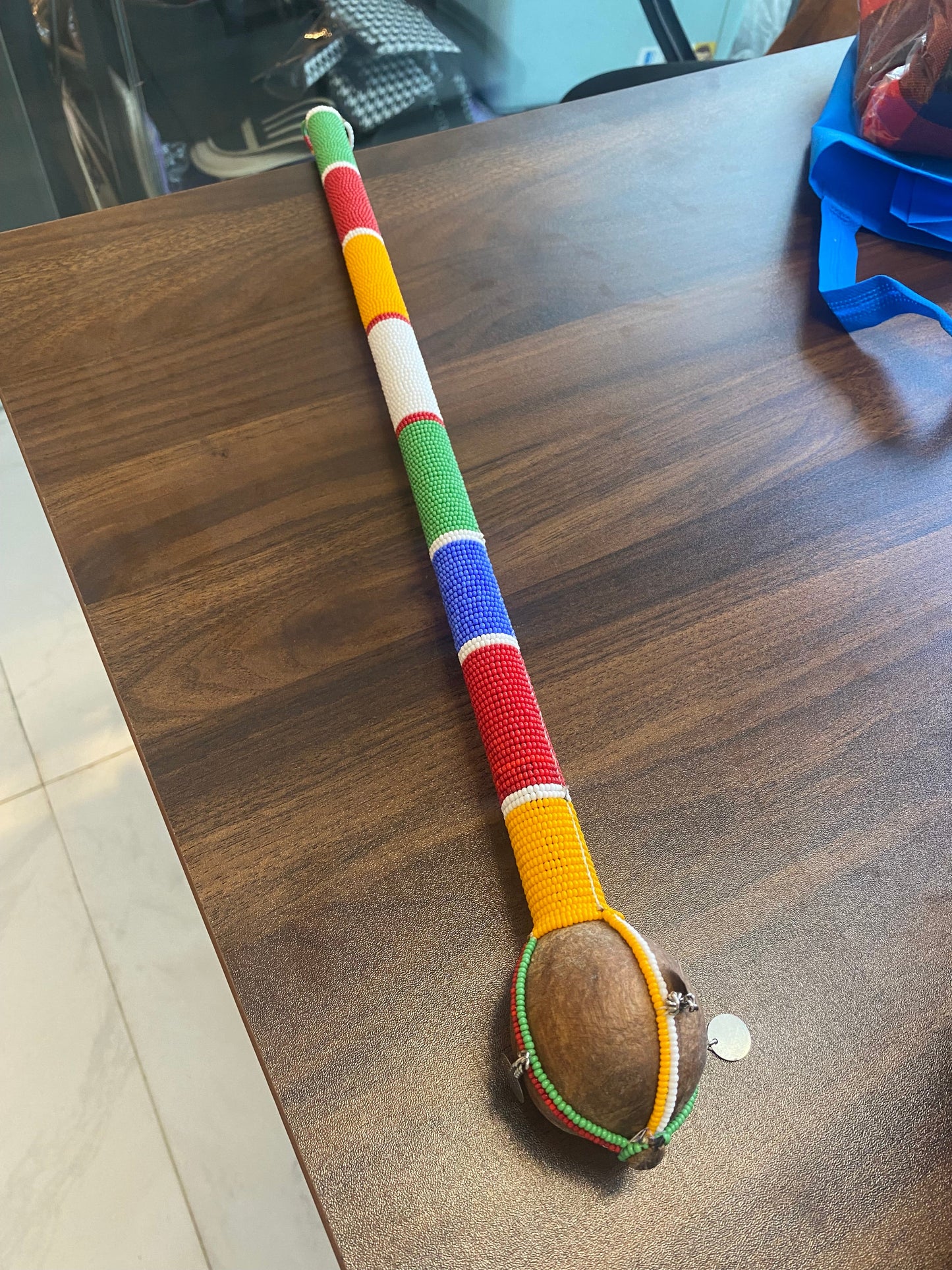 Beaded Wooden Rungu