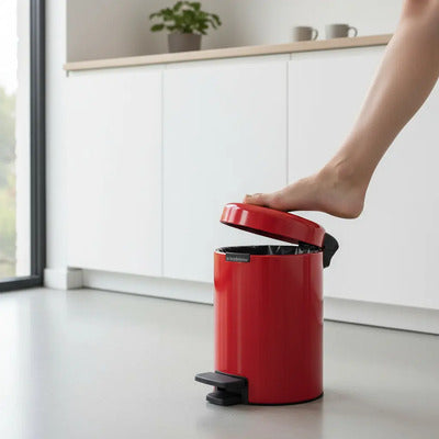12 Litres NewIcon Pedal Waste Bin –Passion Red