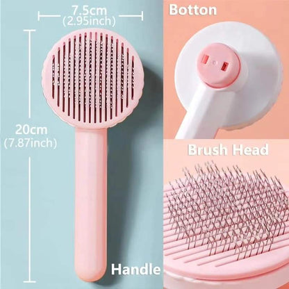 Self cleaning pet comb