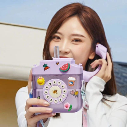 Telephone water bottle