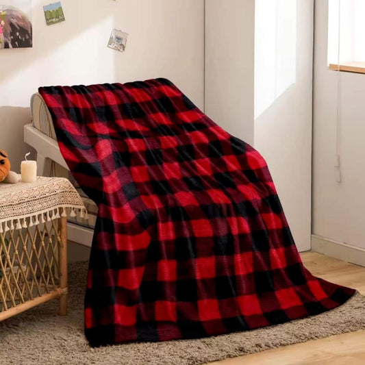 Maasai fleece blanket with vibrant cultural patterns, 150 × 200 cm