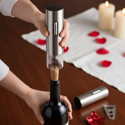 Electric Wine Bottle Opener with Foil Cutter