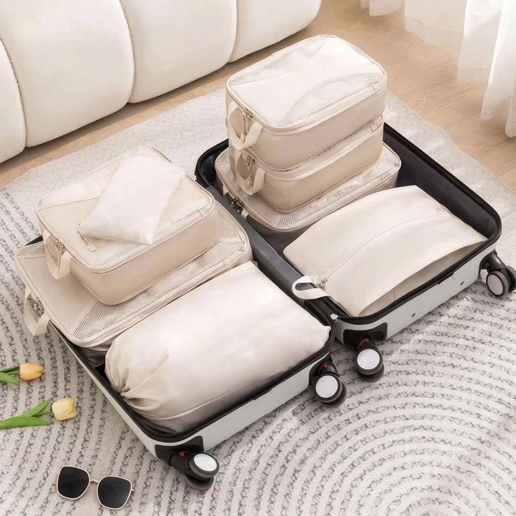 8pcs Suitcase Compression Cubes Gift Set