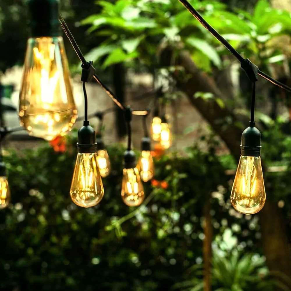 All-Weather LED String Lights 11M – 10 Bulbs