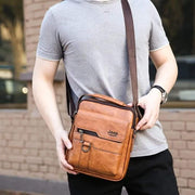 Men’s shoulder bag for daily use with adjustable strap and multiple compartments