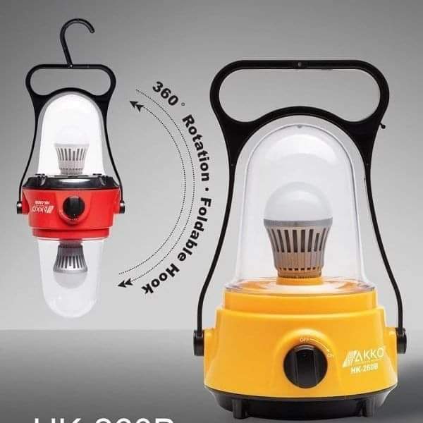 Model Emergency Rechargeable LED Lamp with 24-hour performance and replaceable battery