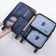 7 in 1 travel organizers set for luggage and suitcase organization