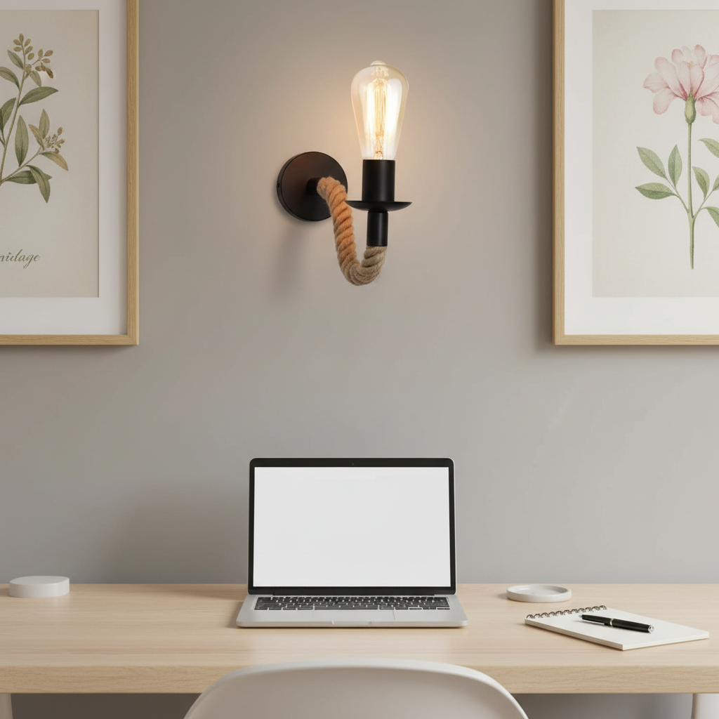 Farmhouse Rope wall lamp -PL RP11-01