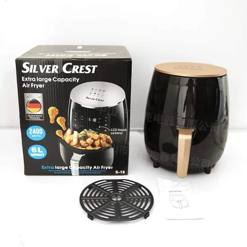 6 Litres Touch Screen Air Fryer with 8 Functions