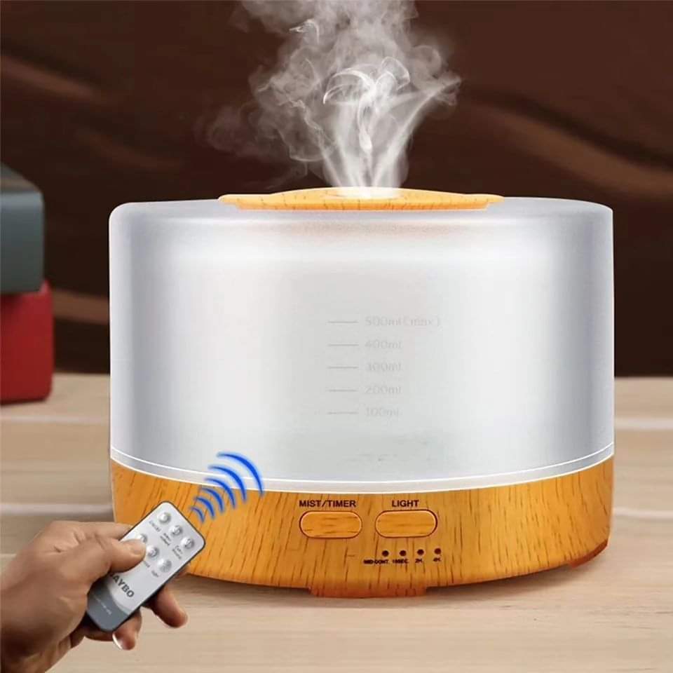 Dawood Lifestyle & Gadgets ke 700ml ultrasonic humidifier with remote control for home or office use
