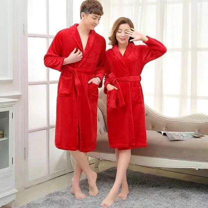 Fleece bathrobes