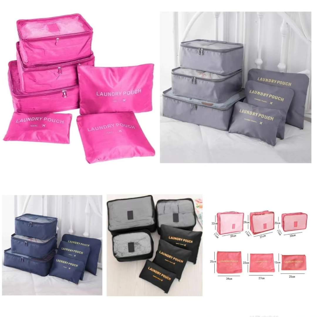 6 pcs  Travel /Suitcase Organizers