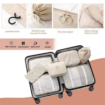 7pcs Luggage Travel Organizers