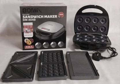 4 in 1 Waffle, sandwich, grill, dougnut maker