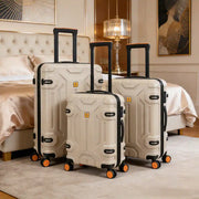 Dawood Lifestyle & Gadgets kes 3 Piece ABS Hardshell Luggage Set 20 25 29 Inch TSA Lock 360 Spinner Wheels #1018