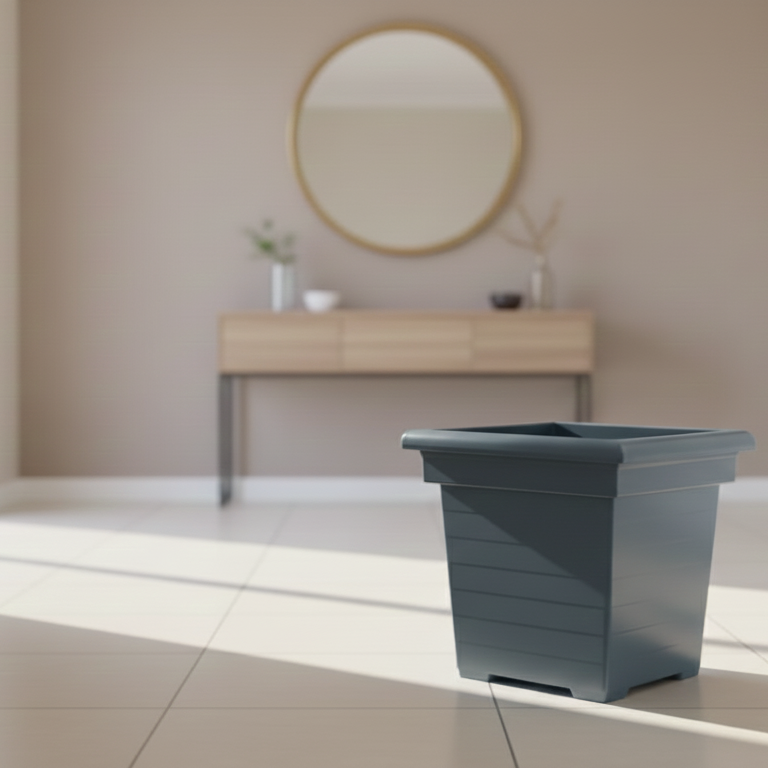 Square Hard-plastic Flower/plant vase