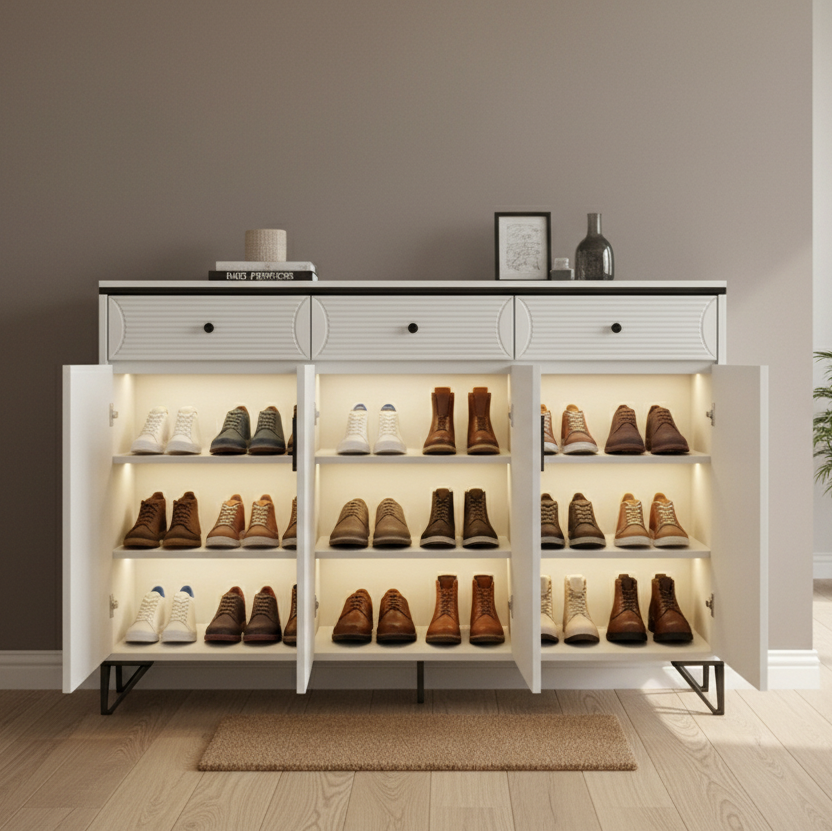 Multi Functional Shoe Rack Storage Cabinet